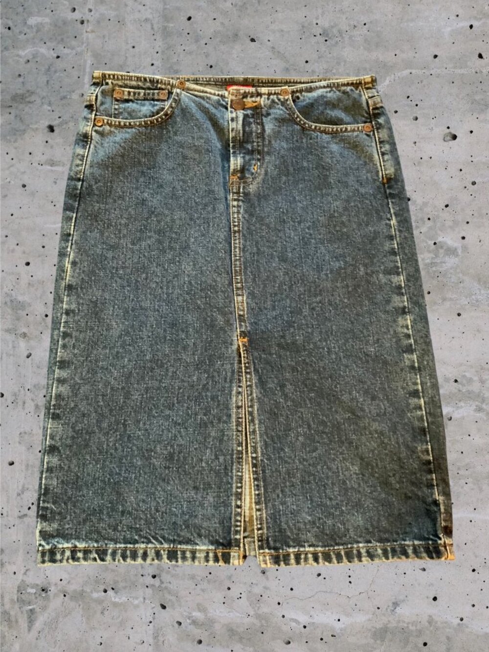 Vintage Mossimo 5 Pocket Size 1 Denim Skirt (1273)